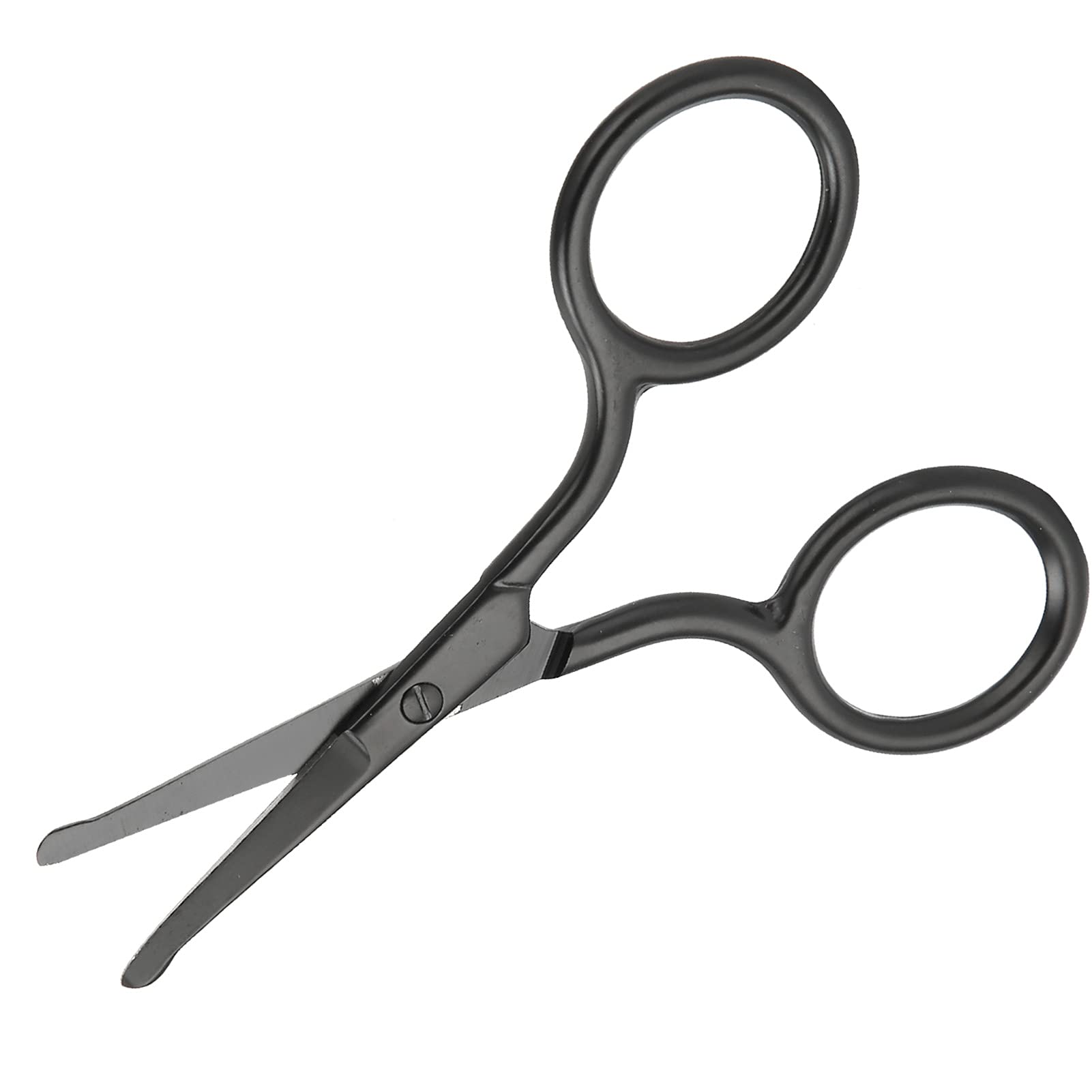 Professional Stainless Steel Nose Hair Scissors & Beard Trimming Scissors - Gernie Manual Grooming Tool for Men - Precise Nose Ear & Mustache Hair Trimmer - Perfect for Travel & Home Grooming Kits