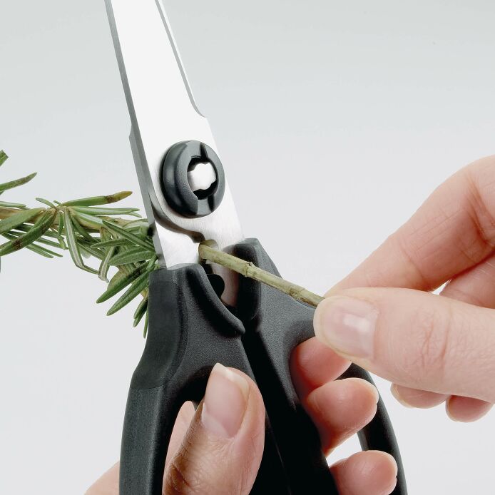 Best Kitchen & Herb Scissors for Cooking - 5-Blade Stainless Steel Herb Shears with Non-Slip Handles - Perfect for Chopping Herbs, Vegetables, and More in the Kitchen