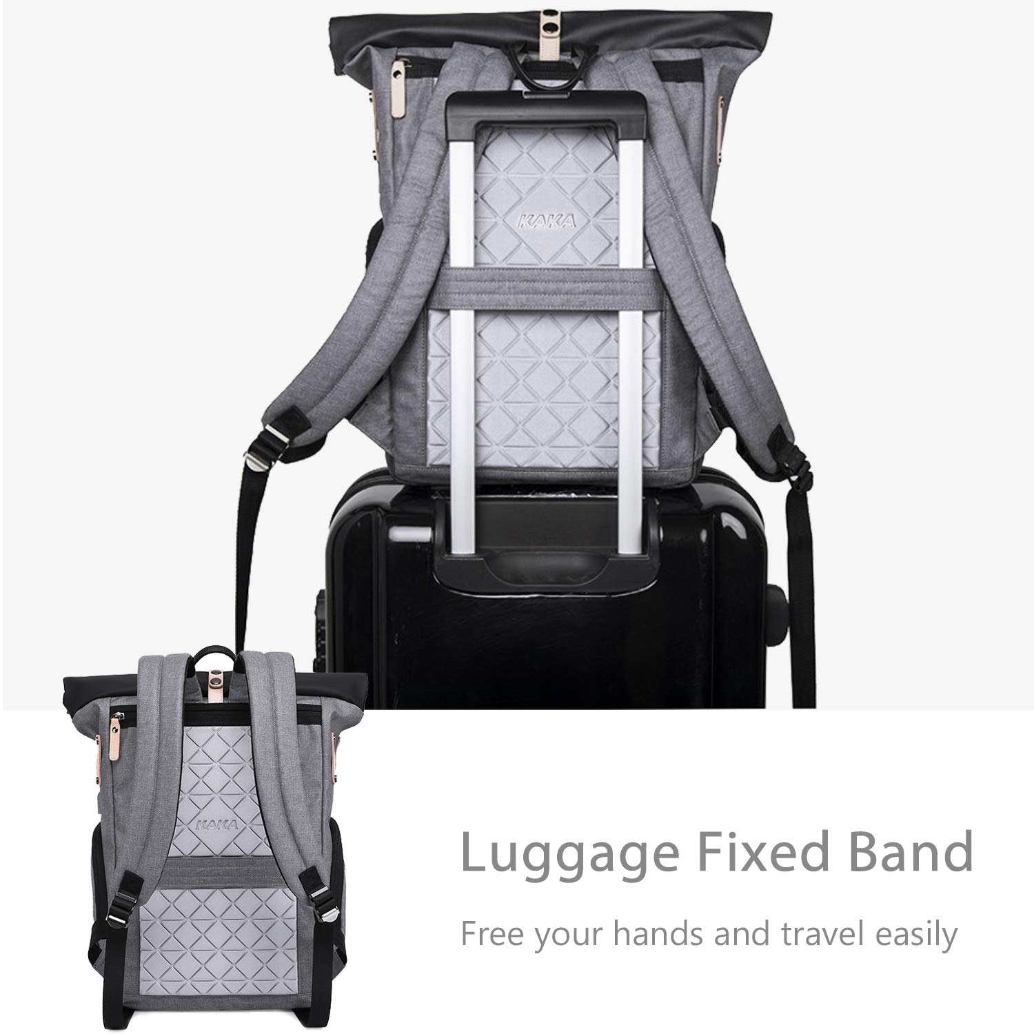 FANDARE Anti-Theft Backpack for School, Travel & Work - 15.6 Inch Laptop USB Charging Backpack for Men & Women, Durable Business Casual Daypack - Perfect for Commuting, College & Outdoor Adventures