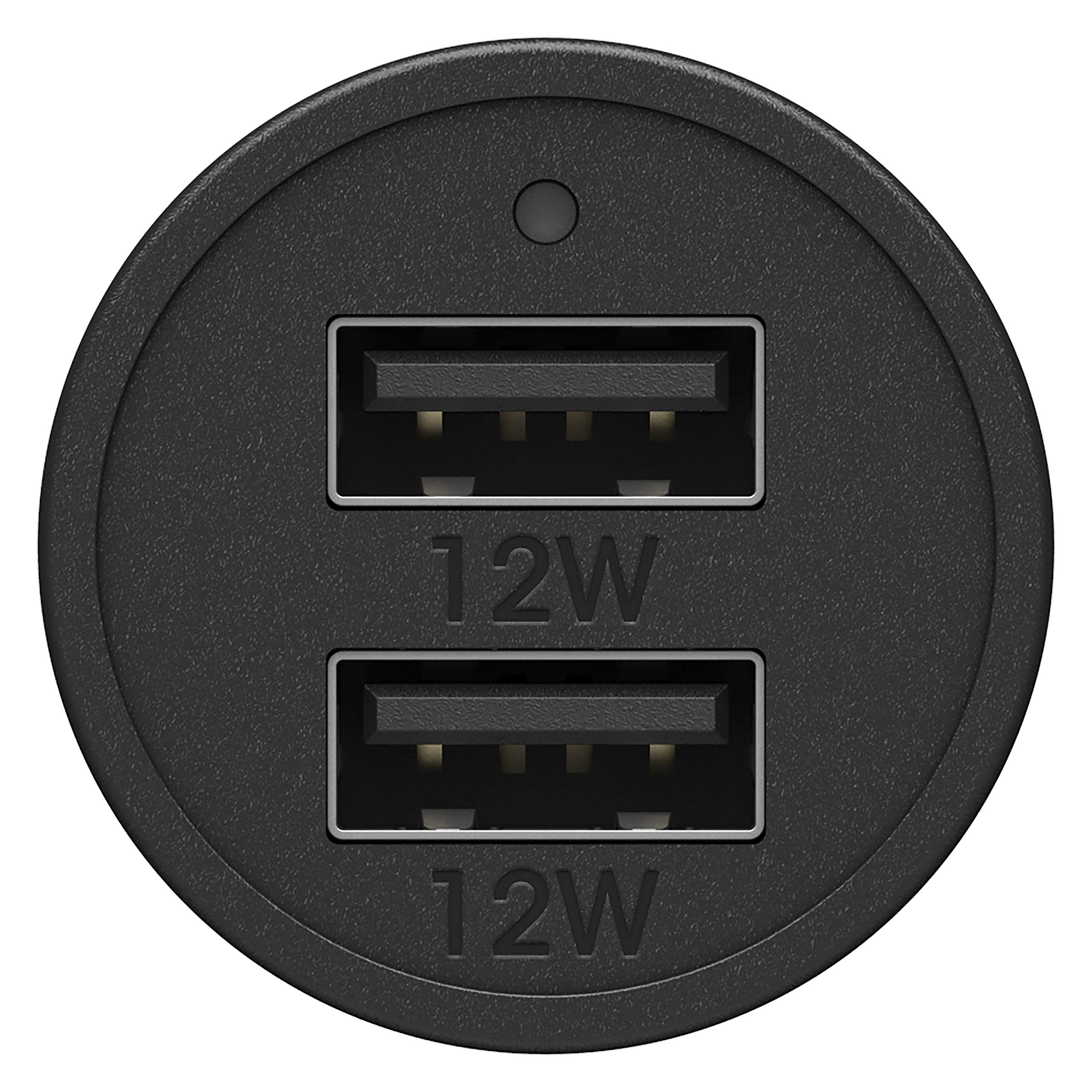OtterBox 24W Dual Port USB-A Car Charger - Fast Charging for iPhone, Android, Samsung - Black | Perfect for Road Trips & Daily Commutes