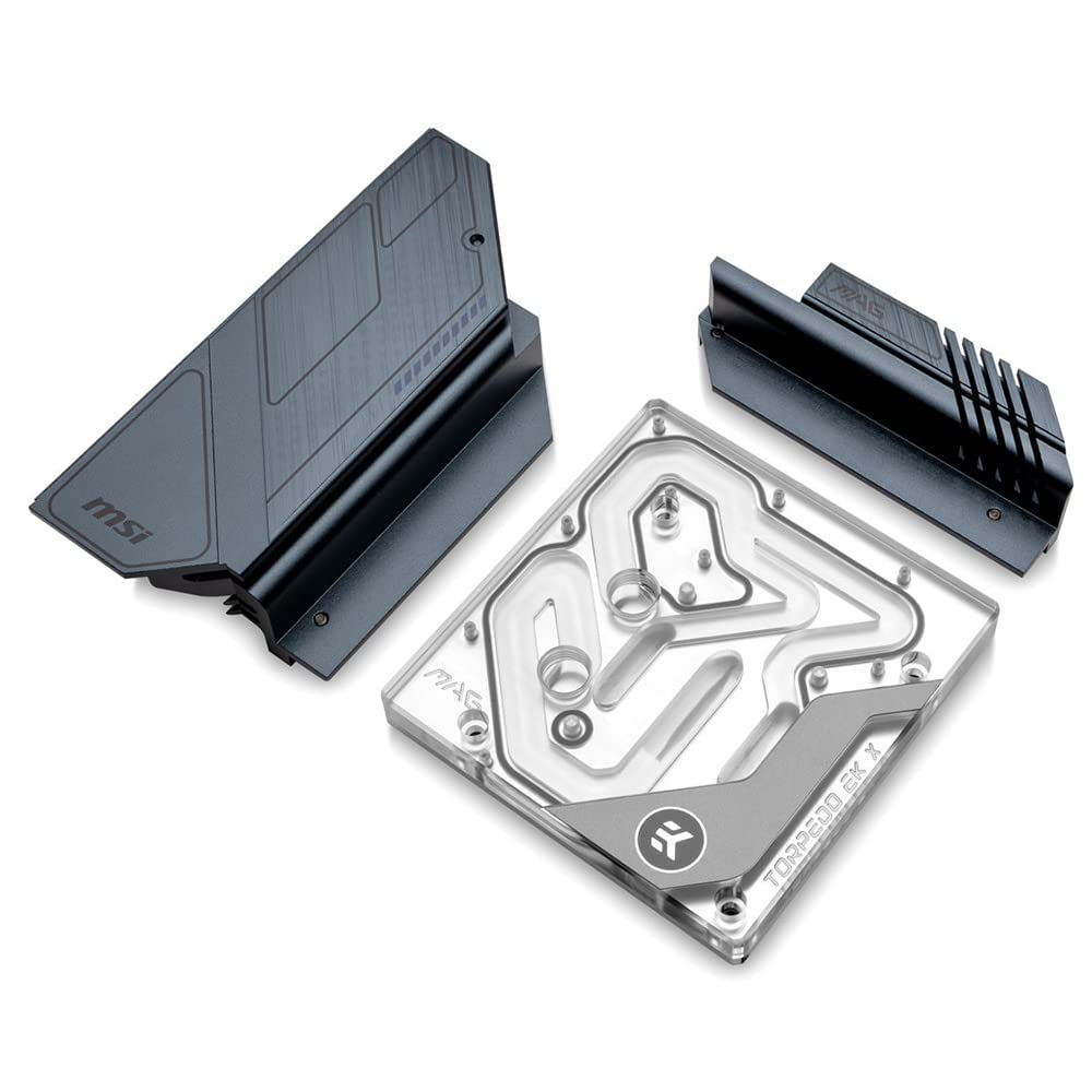 EK Water Blocks Mana LiteBlock MAG Torpedo Z690 D-RGB Liquid CPU Cooler with Heatsink - High Performance Water Cooling Kit for Gaming PC & Overclocking