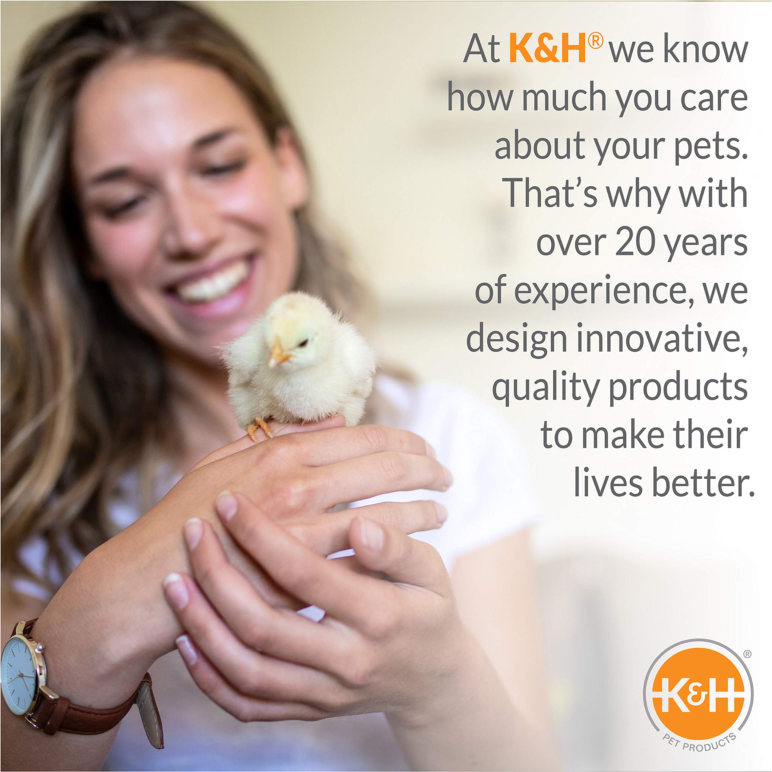 K&H Heated Chicken Pad - 40W Safe Thermo Pad for Poultry Coop - Perfect for Winter Warmth