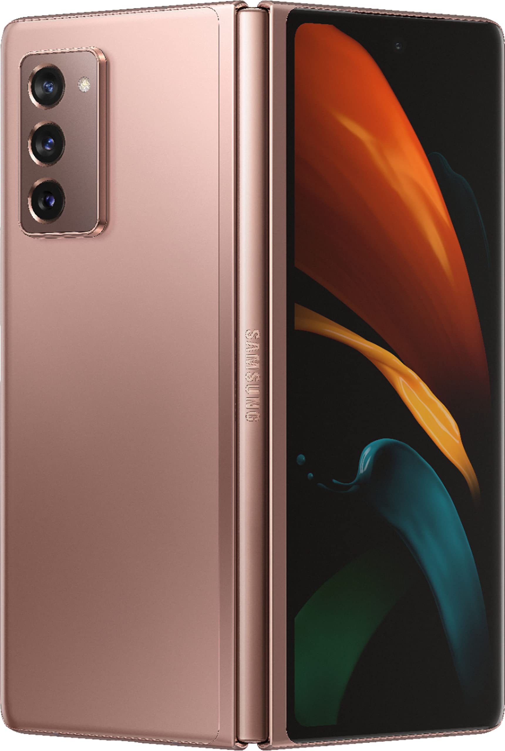 Samsung Galaxy Z Fold 2 5G Smartphone (256GB, Mystic Bronze) - Verizon Locked Renewed | Foldable Android Phone with Flex Mode & 2-in-1 Design | Perfect for Business Professionals & Mobile Gaming