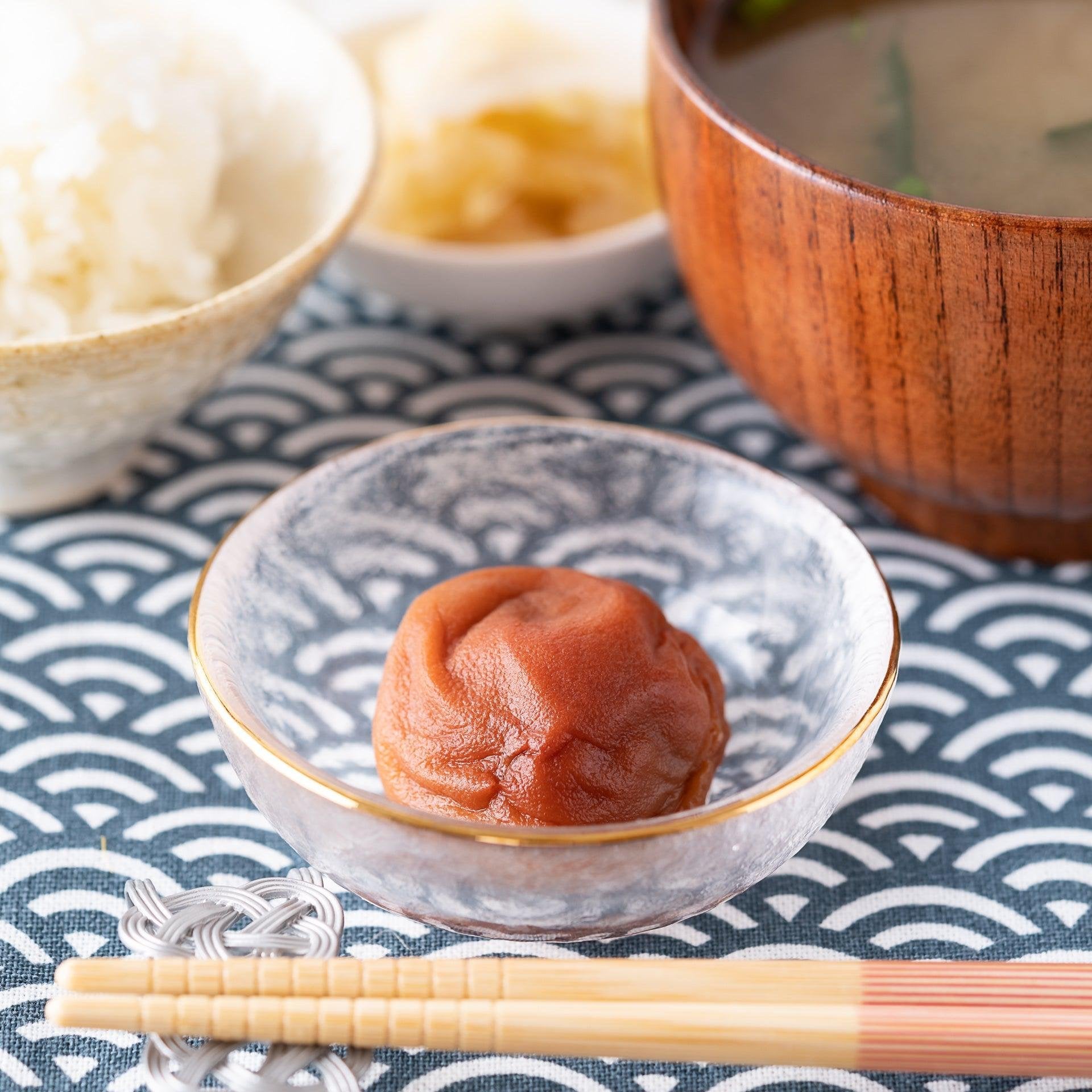Organic J Taste Umeboshi Natural Pickled Nanko Plums with Honey 500g - Authentic Japanese Preserved Fruit for Cooking, Snacking & Gift Giving