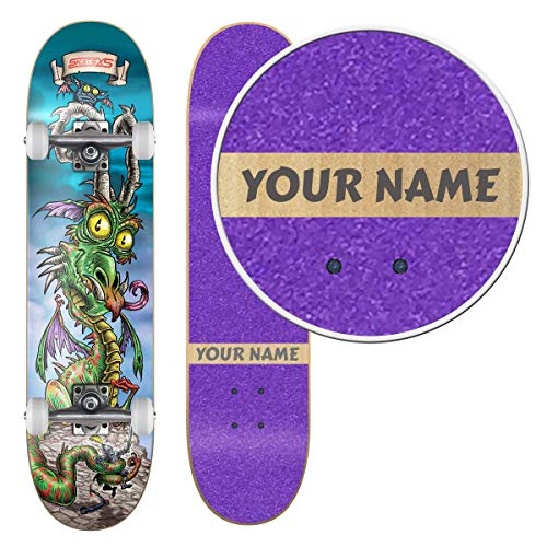 Purple Grip Tape / White Wheels