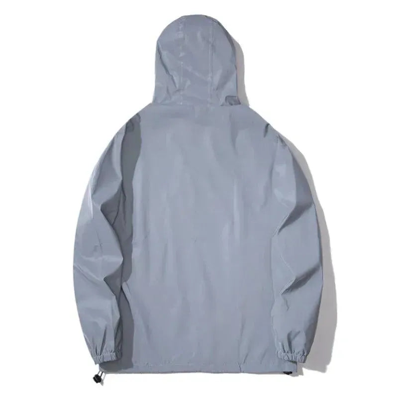Stylish Hooded Casual Men's Jacket - Lightweight Comfortable Outdoor Winter Coat for Hiking, Travel & Daily Wear