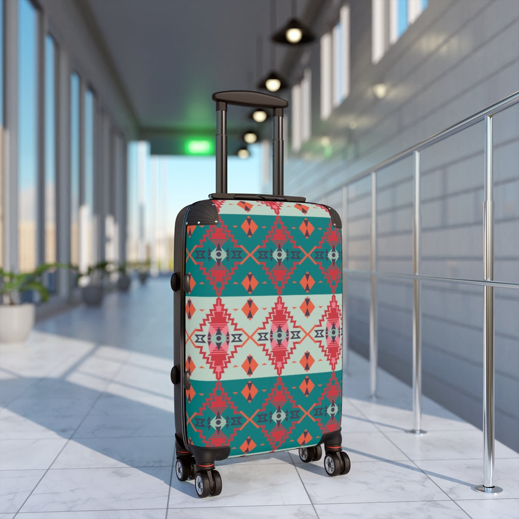 Southwestern Hardshell Luggage Set - Sahara Sunset Design, 3 Sizes (20/24/28 Inch) for Travel, Vacation & Business Trips