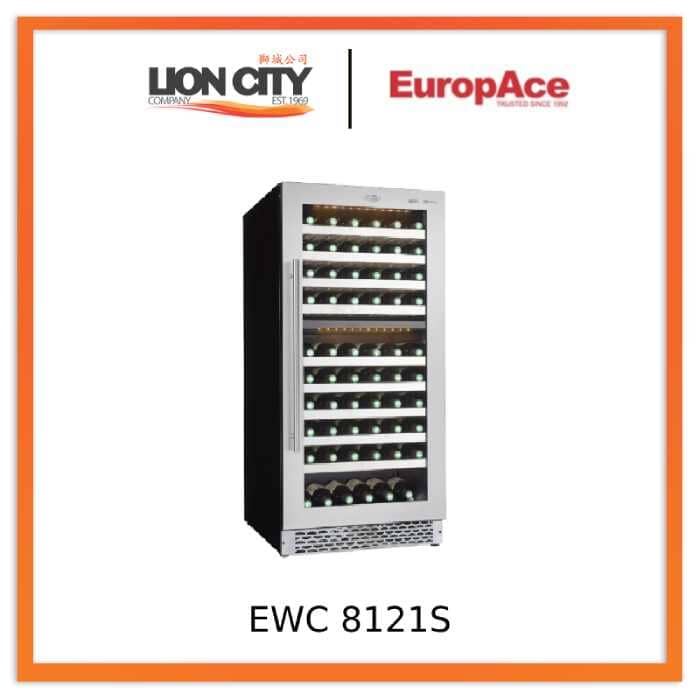 Europace EWC 8121S 120 Bottle Dual Zone Wine Cooler Refrigerator - Perfect for Home Bars, Restaurants, and Wine Cellars