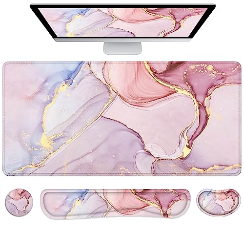 4pcs-pink Marble