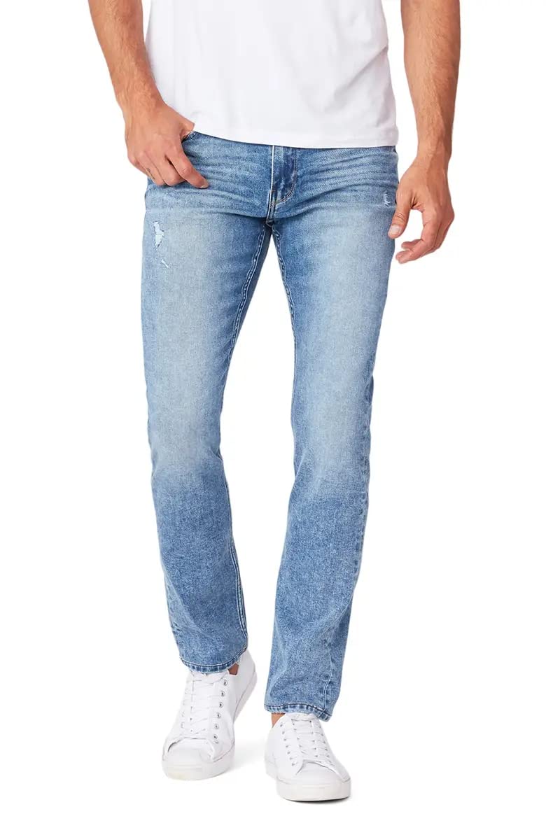 PAIGE Men's Lennox Slim Fit Stretch Denim Jeans - Comfortable & Stylish for Casual Wear, Work, and Night Out