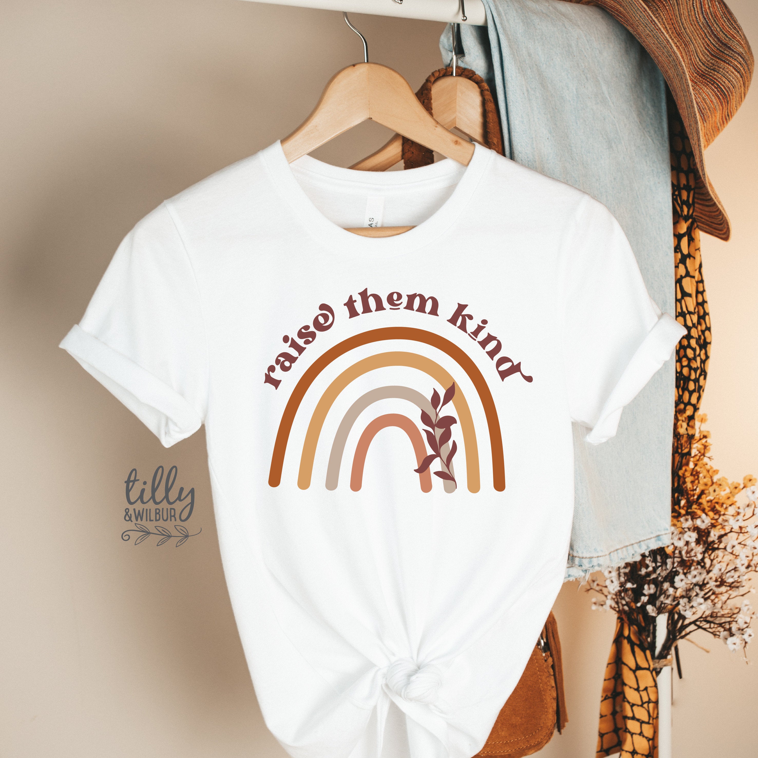 Be Kind Women's T-Shirt | Raise Them Kind Tee | Inspirational Kindness Clothing for Women | Motivational Gift for Moms, Teachers & Friends | Perfect for Everyday Wear & Kindness Campaigns