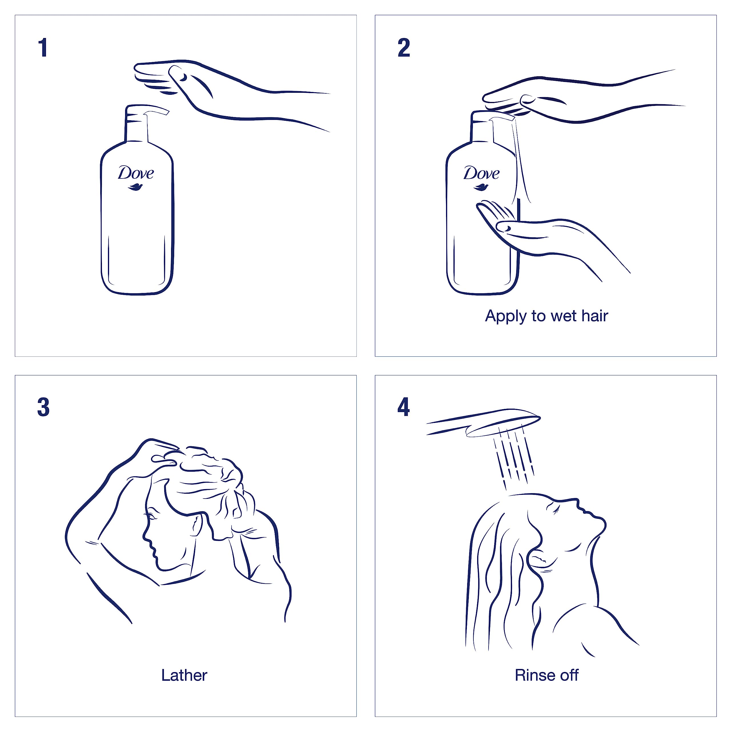 Dove Oxygen Moisture Shampoo and Conditioner Set for Fine Hair – Volumizing Hair Treatment, 12 Oz Each – Perfect for Daily Hair Care & Hydration