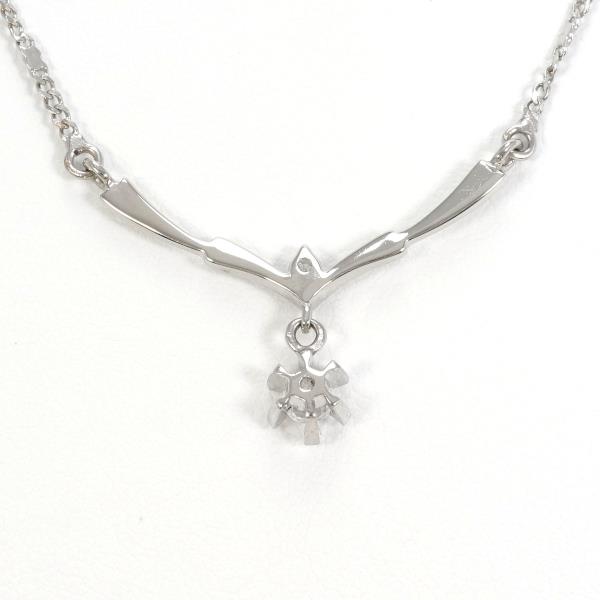 18K White Gold Zircon Necklace for Women - Elegant Cubic Zirconia Pendant Jewelry Gift for Anniversary, Birthday & Valentine's Day - Perfect for Parties, Weddings & Special Occasions