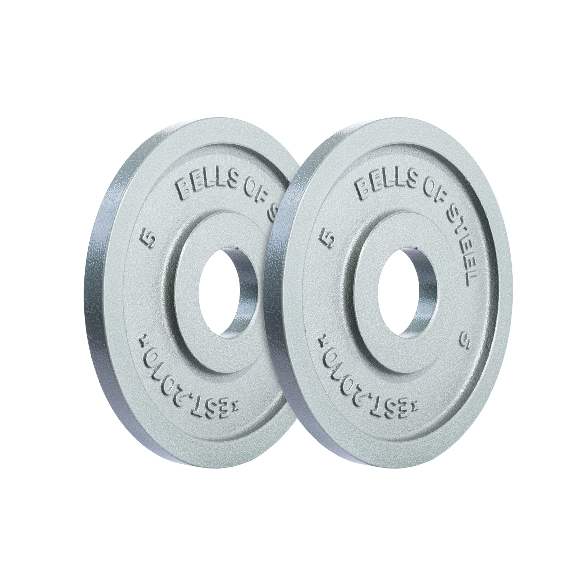 Bells of Steel Olympic Weight Plates - Cast Iron Machined Barbell Weights for Home & Commercial Gym Use - Strength Training Equipment for Deadlifts, Squats, Bench Press, Shoulder Press - Perfect for CrossFit, Powerlifting & Functional Fitness Workouts