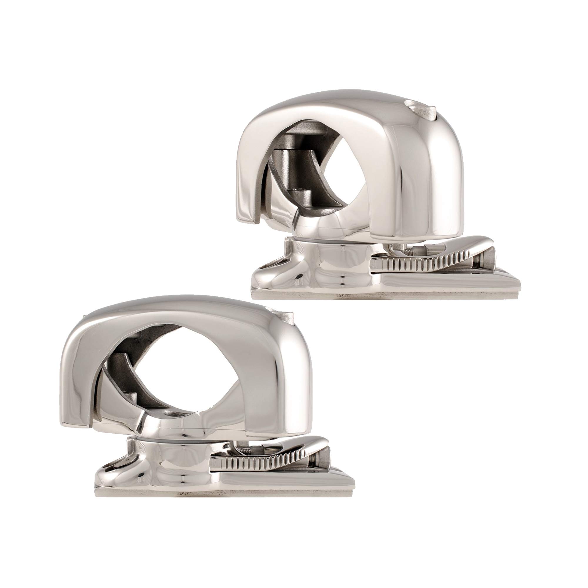 Wet Sounds ADPTC3-SMINI Swivel Clamp Pair for REV Tower Speakers with 6-Pin RGB LED Harness - Perfect for Marine Audio & Boat Sound System Upgrades