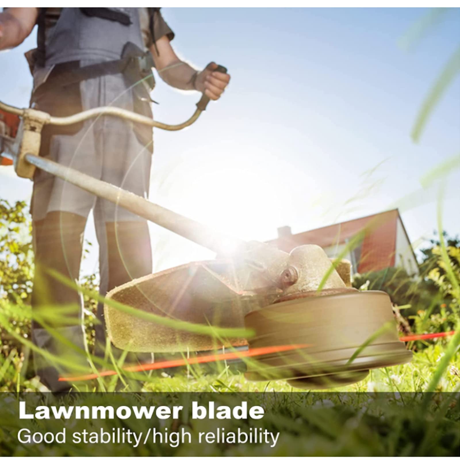 MIBICIRI 20 Pack Plastic Grass Trimmer Replacement Blades - 139mm Weed Wacker Head Blades for Lawn Mower & Weed Eater - Durable Black Plastic Cutter Blades (Perfect for Lawn Care, Gardening & Yard Maintenance)