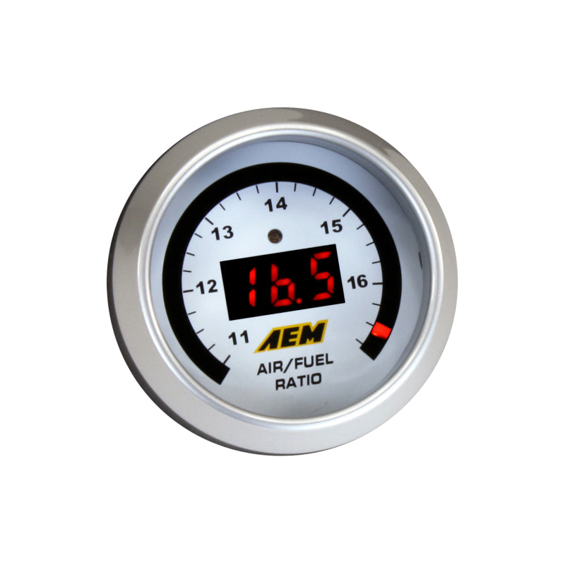 AEM Digital Wideband UEGO Air Fuel Ratio Gauge - High Performance O2 Sensor for Cars, Trucks & Racing - Real-Time AFR Monitoring for Tuning & Diagnostics