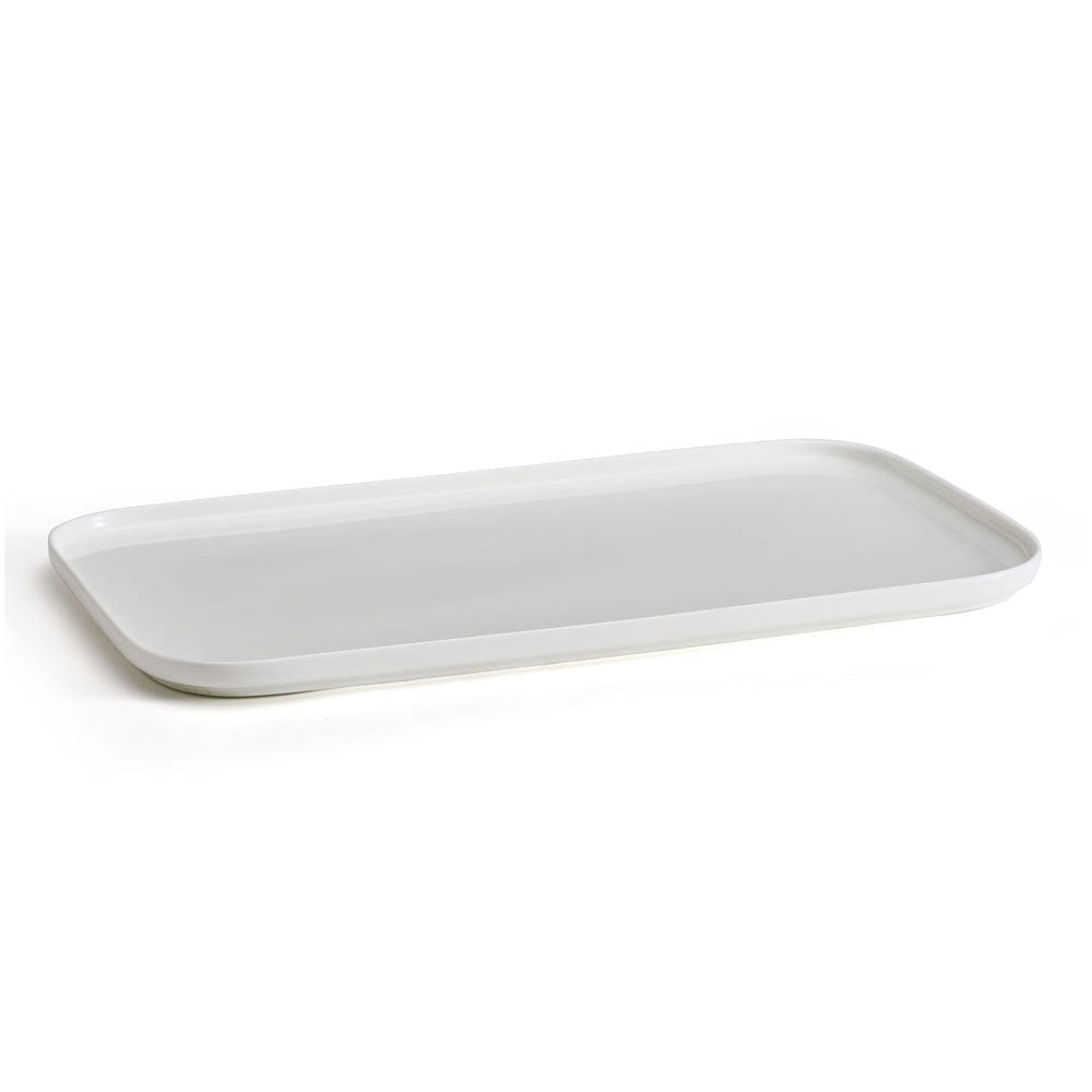 Samantha Rectangular Serving Platter - Elegant White Porcelain Tray for Cheese, Charcuterie & Appetizers - Perfect for Dinner Parties, Weddings & Holiday Entertaining