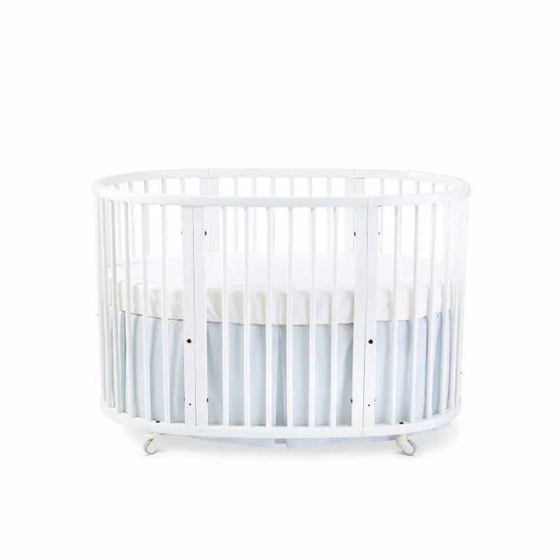 Pehr Sleepi Bed Skirt in Mist - Premium Fitted Bed Skirt for Cribs & Toddler Beds | Perfect for Nursery Decor & Kids' Room Styling