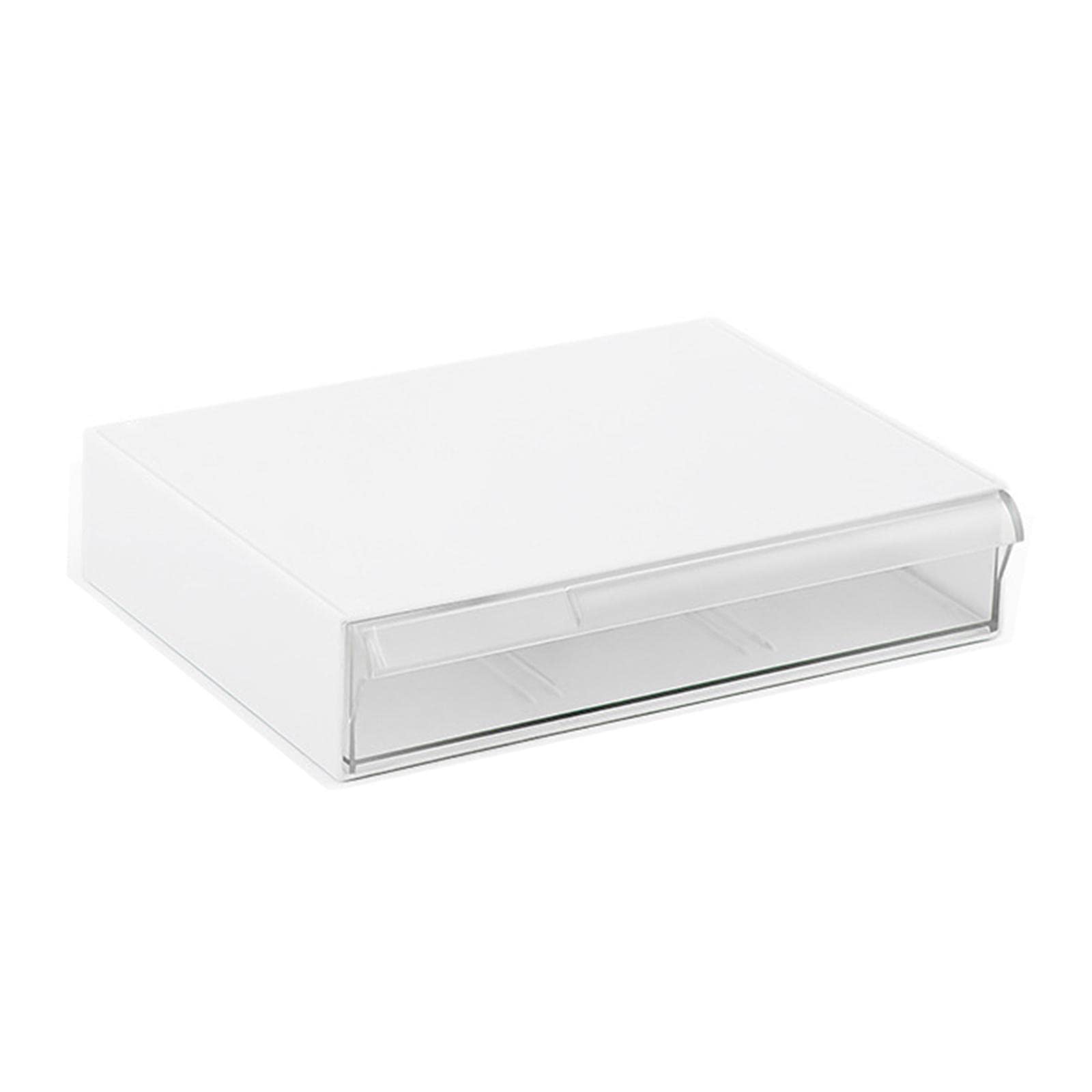 Gazechimp Clear Under Desk Drawer Organizer - Hidden Storage Tray for Pencils, Scissors, Compasses | School & Office Desktop Organizer | Perfect for Clutter-Free Workspaces & Study Areas