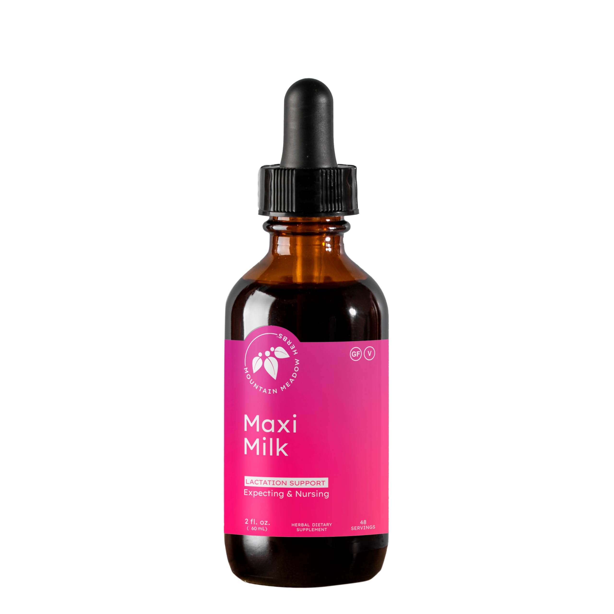 Maxi-Milk Natural Liquid Lactation Supplement for Breastfeeding Moms - 2 oz | All-Natural Herbal Formula to Increase Milk Supply | Perfect for Nursing Mothers at Home or On-the-Go
