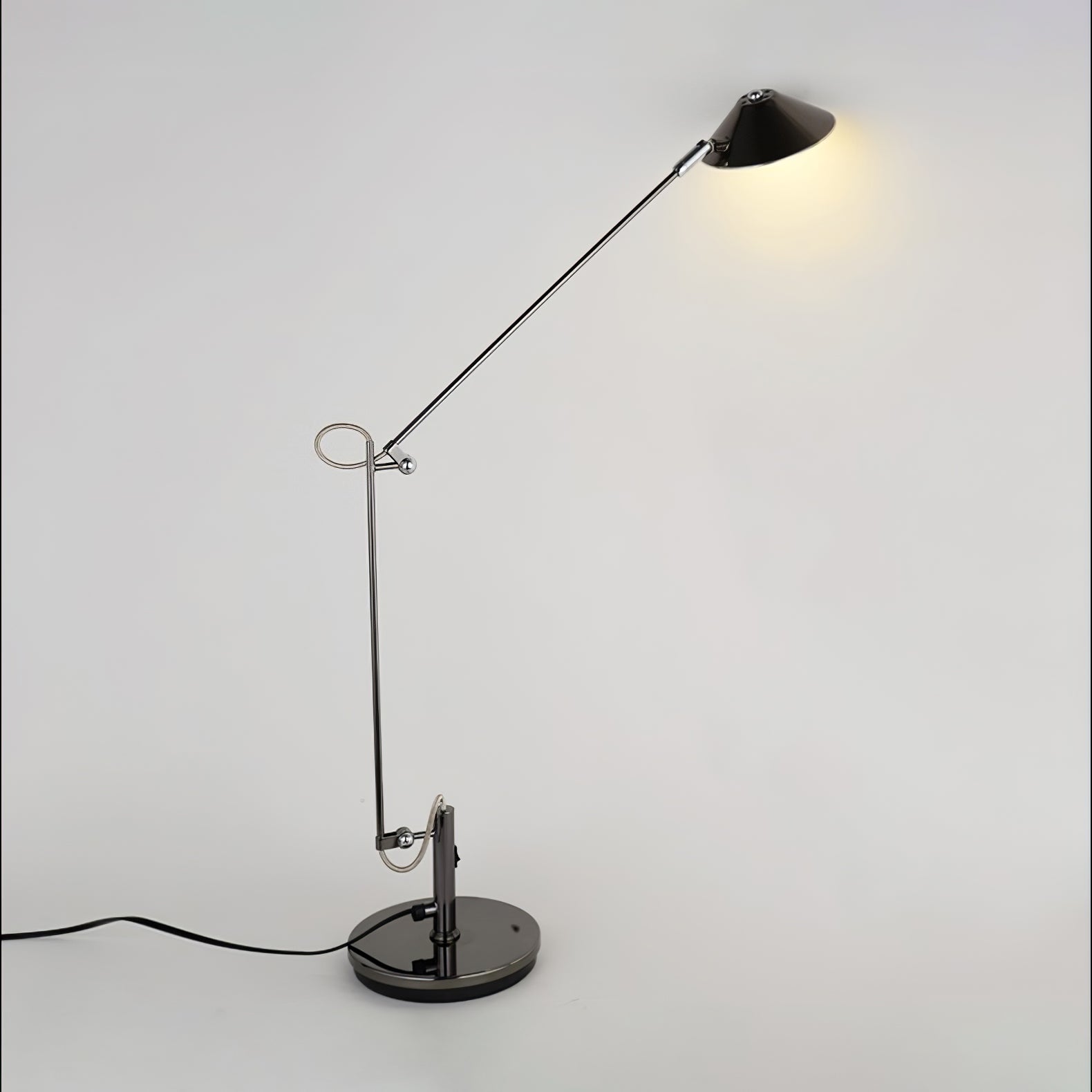 Adjustable Black Office Task Lamp - LED Desk Light with Flexible Gooseneck, Eye-Caring Brightness for Home Office, Study & Reading (Black)