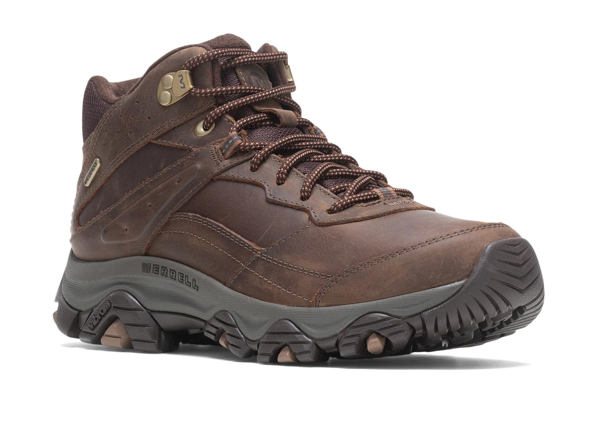 Merrell Men's Moab Adventure 3 Mid Waterproof Hiking Boots - Lightweight & Durable for Outdoor Trekking, Camping & Mountain Trails