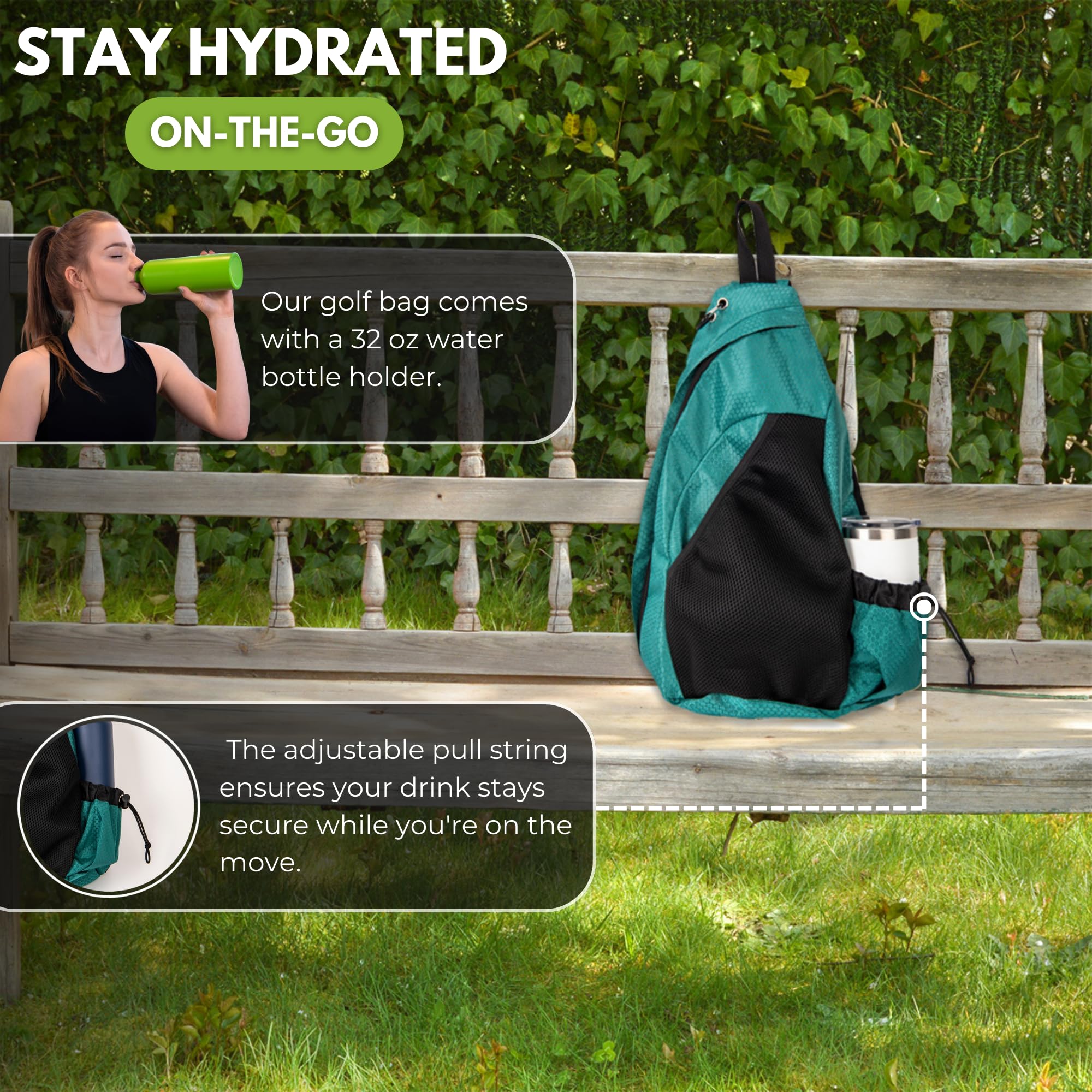 **Premium Disc Golf Backpack - Holds 6-12 Discs with 10-Disc Inner Pocket | Durable Polyester Storage for Beginners & Enthusiasts | Includes Drink Holder - Perfect for Tournaments & Casual Play**