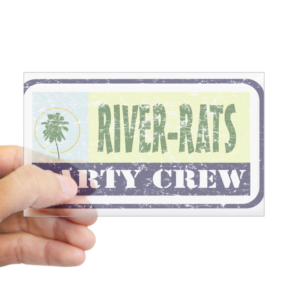 River Rat Rectangle Bumper Sticker - Waterproof Vinyl Car Decal for Windows, Laptops & Coolers - Perfect for Boating Enthusiasts & Outdoor Adventures