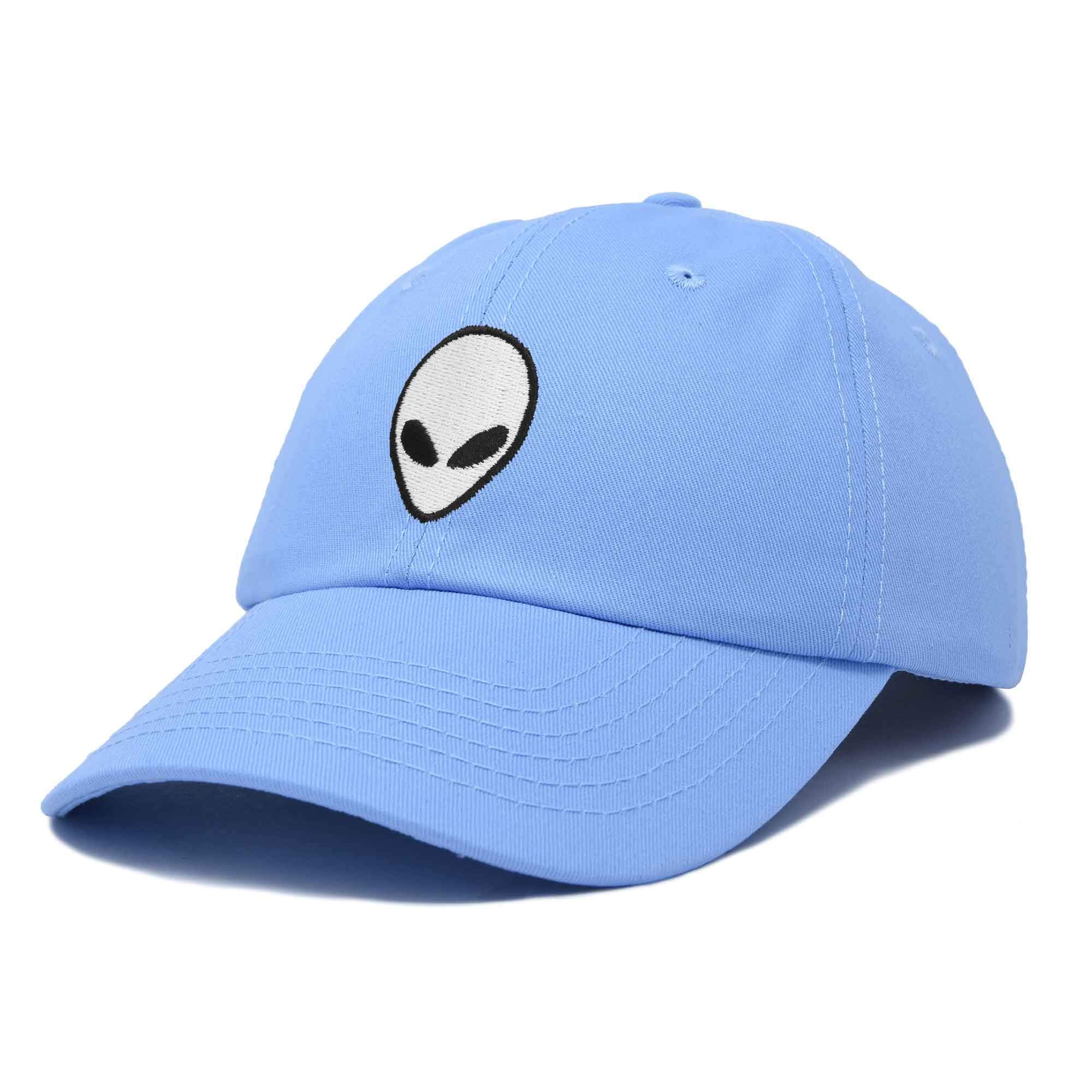 DALIX Alien Head Baseball Cap for Men & Women - Adjustable Snapback Hat for Outdoor Sports, Casual Wear & Cosplay