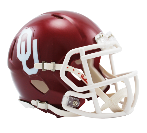 Oklahoma Sooners Riddell Speed Authentic Mini Football Helmet - Collectible NCAA Memorabilia for Fans, Display & Home Decor