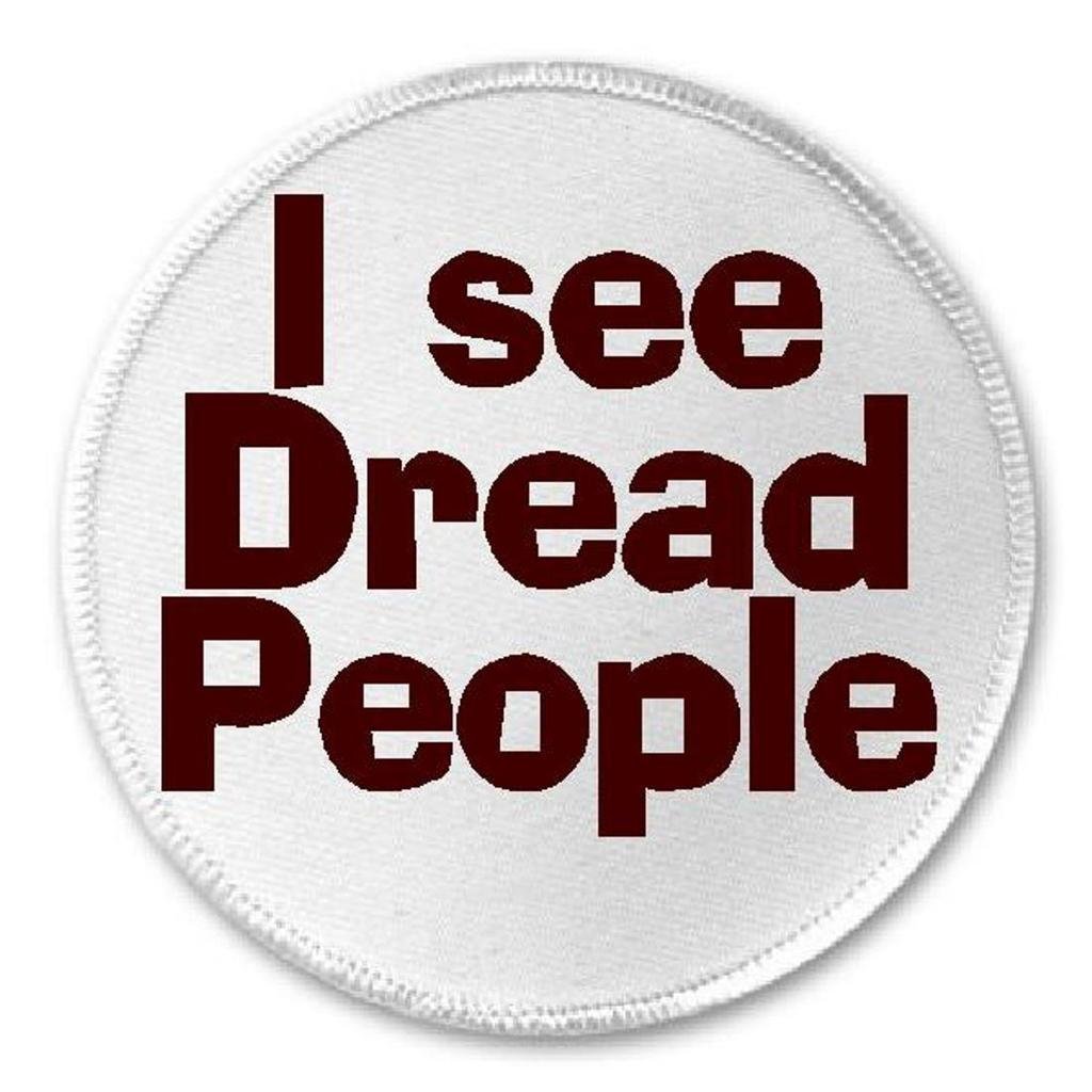 I See Dread People - 3 Inch Sew On or Iron On Patch for Dreadlocks | Punk Style Accessories for Jackets, Bags & DIY Clothing Customization