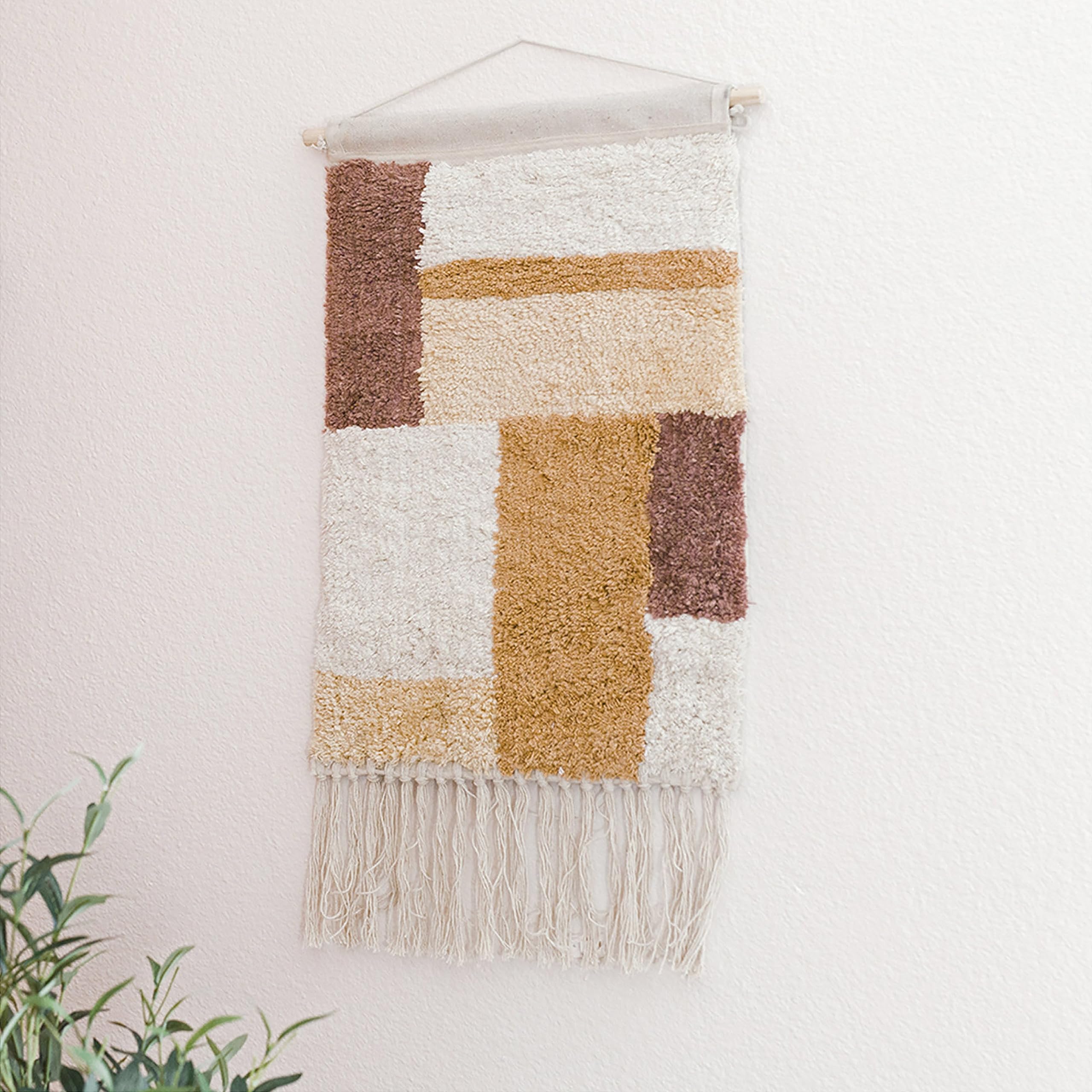 Safari Nursery Décor - Cotton Wall Hanging for Baby Room, 14x21