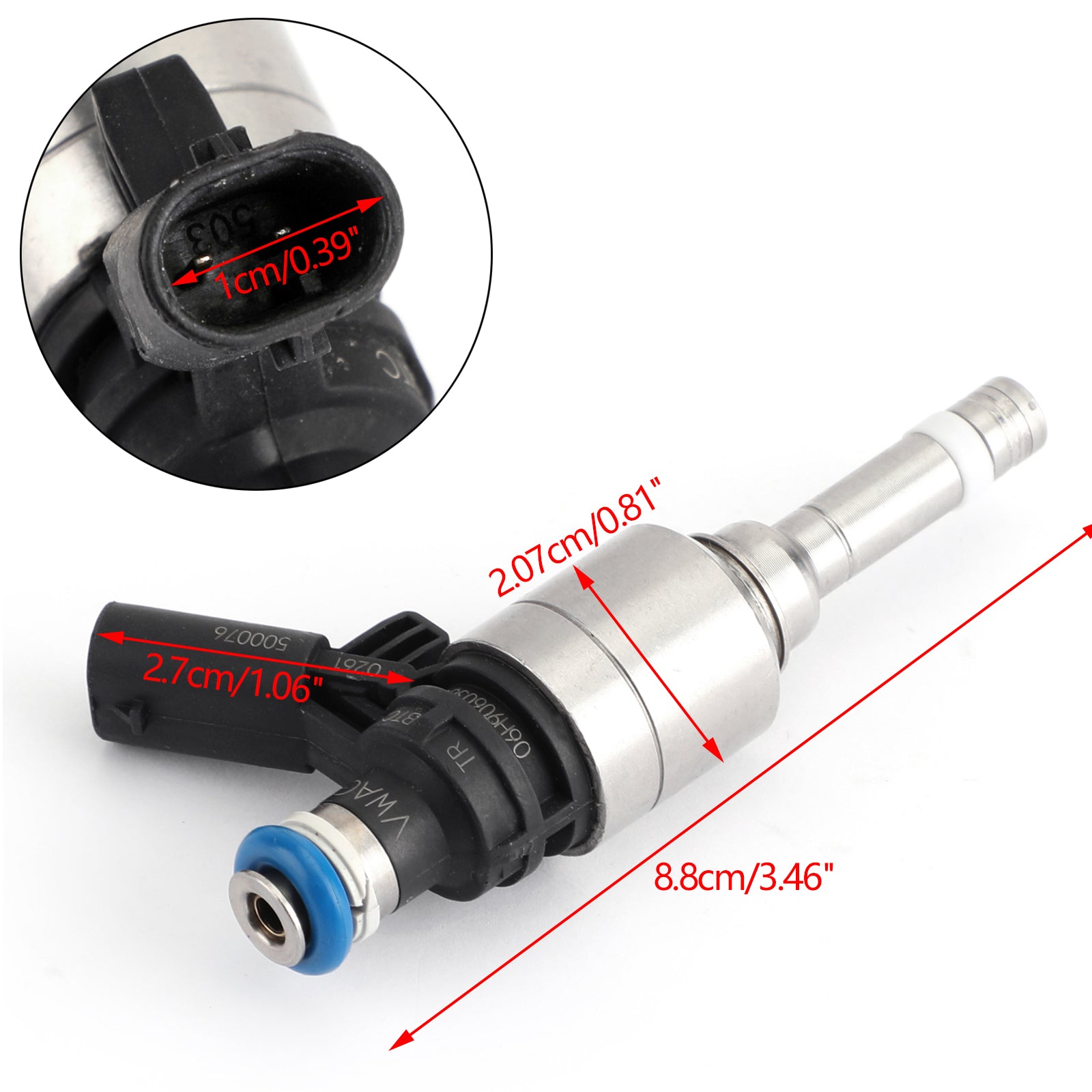 4pcs Fuel Injectors for Audi A4 A3 A5 TT & VW T5 Eos CC 2.0L Turbo - Replacement Part 0261500076 06H906036G - Compatible with Direct Injection Engines | Perfect for Performance Upgrades & Engine Maintenance