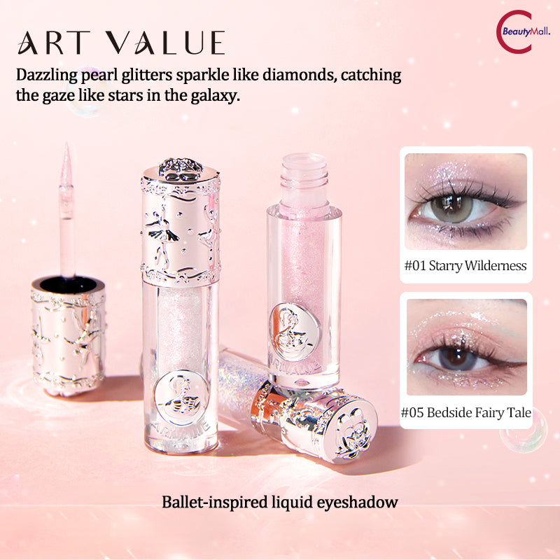 ARTVALUE Glitter Liquid Eyeshadow - Long Lasting, Waterproof, Vegan & Cruelty-Free Makeup for Party, Night Out & Special Occasions