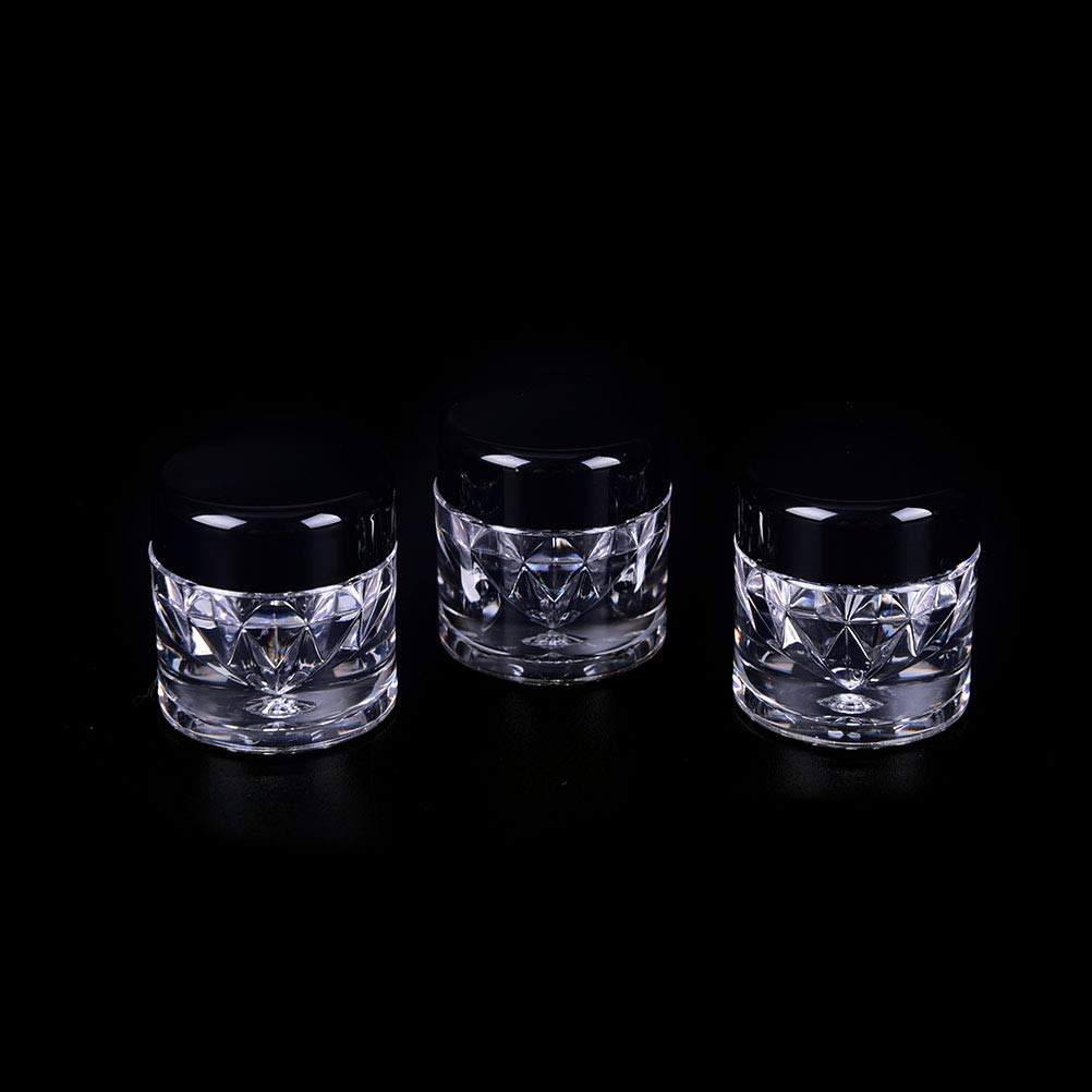 5Pcs 3ml Empty Plastic Mini Makeup Powder Containers with 12-Hole Sifter & Screw Lids - Ideal for Loose Powder, Eyeshadow, Blush & Concealer - Perfect for Travel, DIY Cosmetics & Professional Makeup Kits