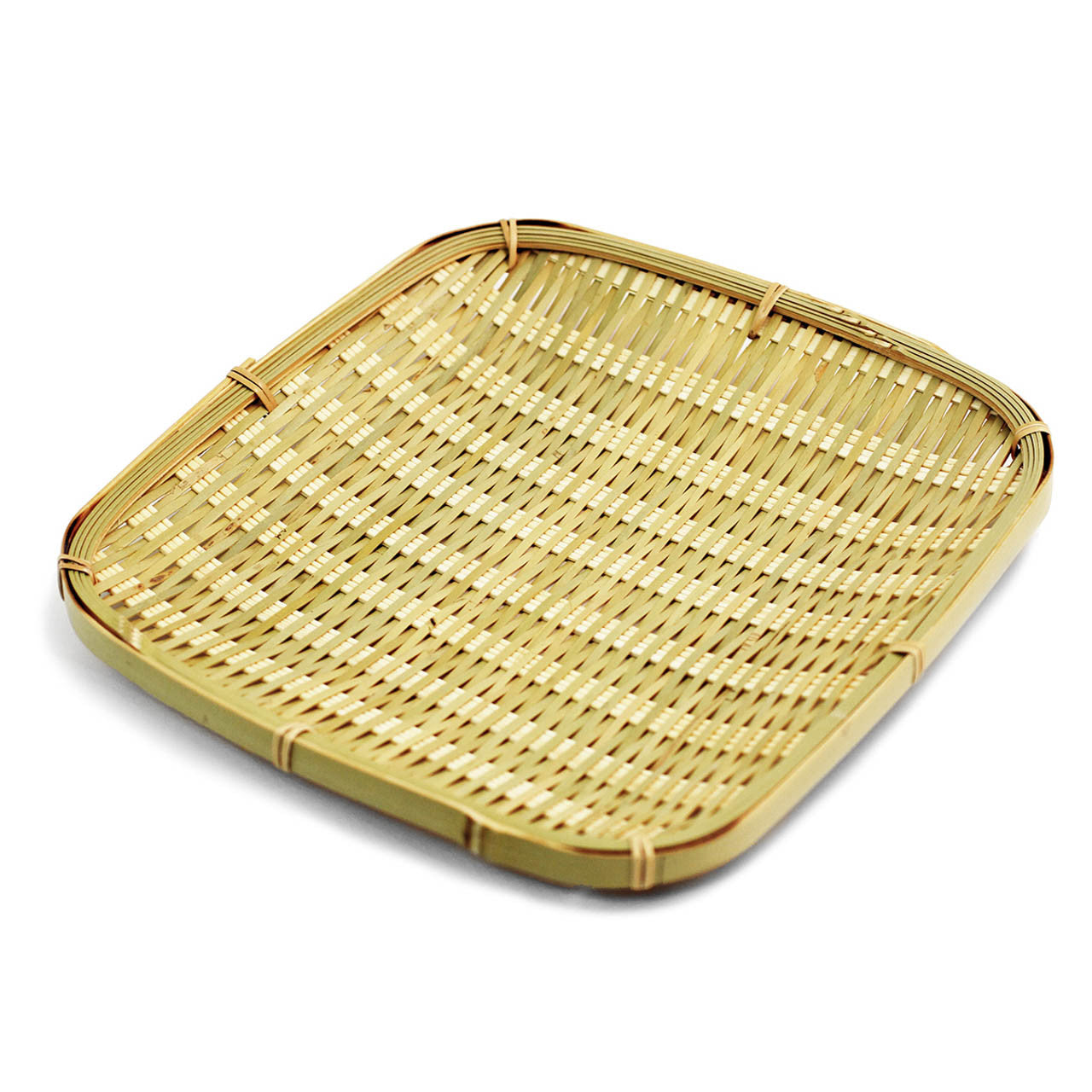 Eco-Friendly Bamboo Tempura Plate Set - 8.25 x 8.25 Inches Square Sushi Serving Tray - Perfect for Japanese Cuisine, Sushi Parties & Asian Dining Experience