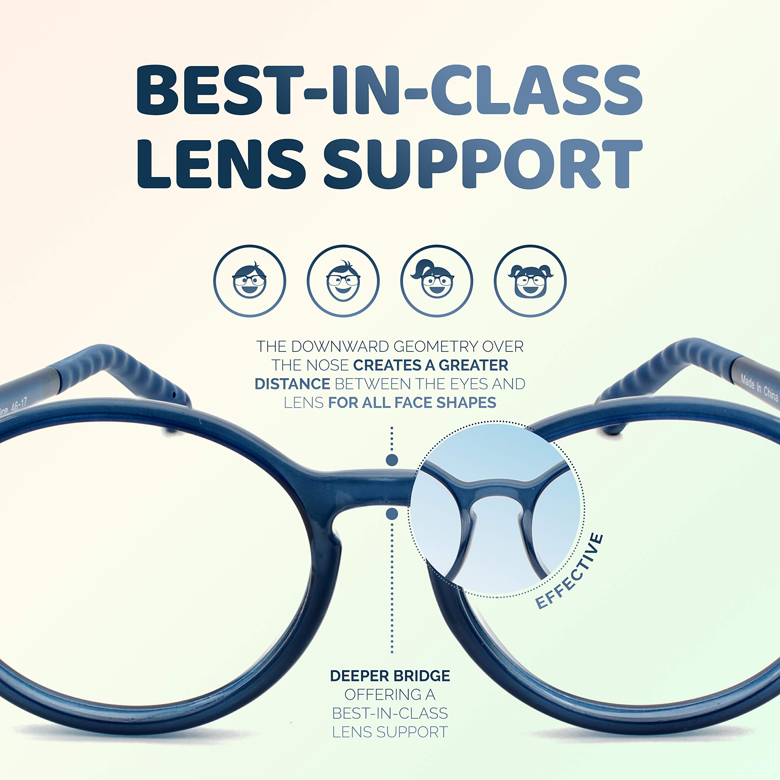 Unbreakable Kids Glasses - Flexible & Durable Children's Eyewear for Active Lifestyles - Tempo 3001 - Perfect for School, Sports, and Everyday Adventures