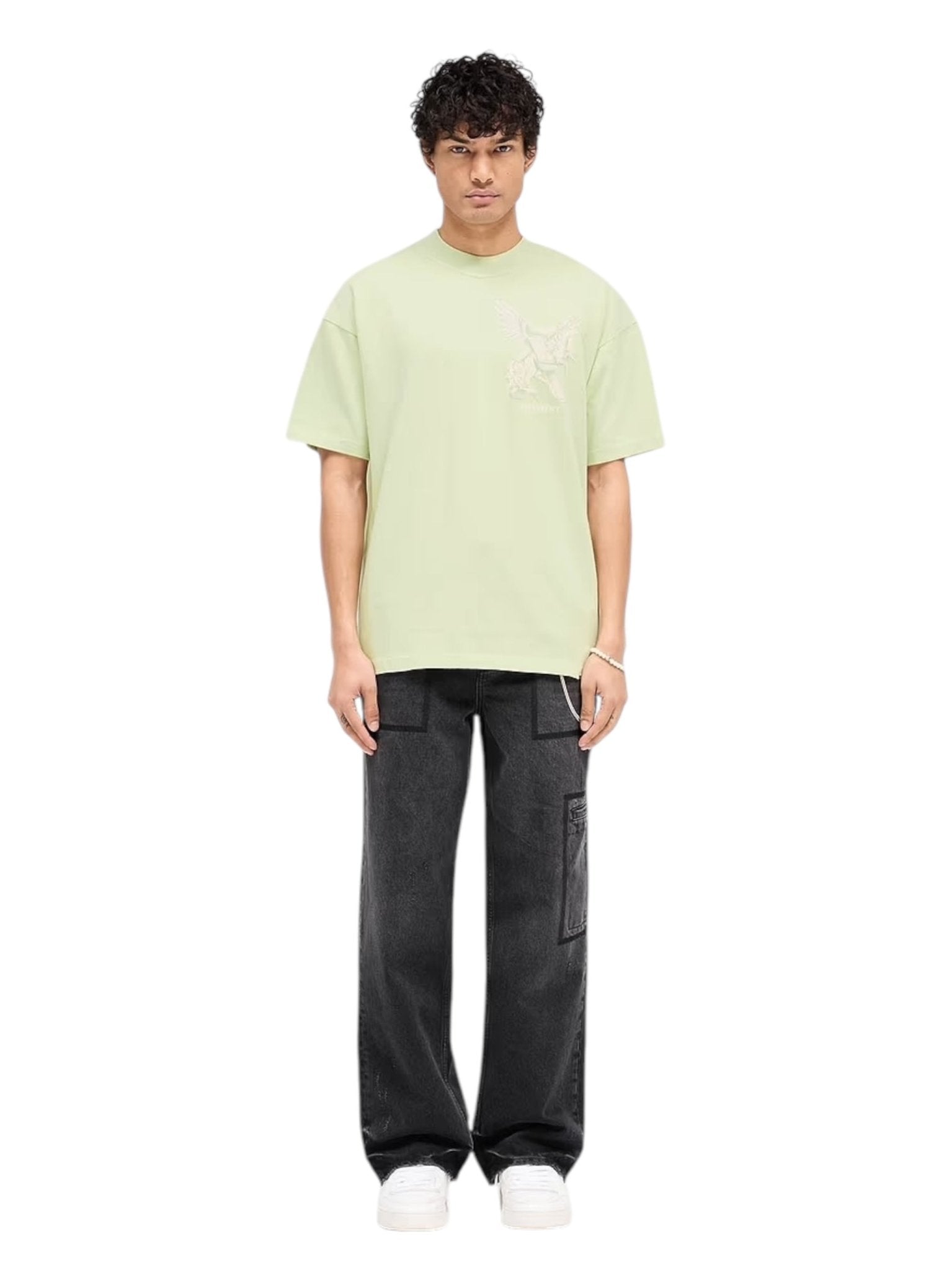 Represent MLM41066 Elegance in Motion Tee - Soft Matcha Green Women's T-Shirt | Comfortable Casual Wear for Everyday Outfits & Street Style Fashion
