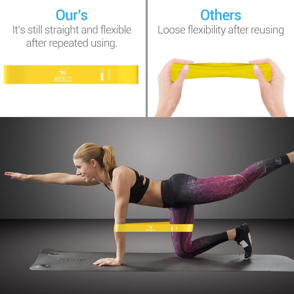 Premium 5-Level Resistance Bands Set for Home Workouts - Adjustable Elastic Exercise Bands for Strength Training, Yoga & Fitness (Includes Free Carrying Bag) - Ideal for Home Gym, Travel & Physical Therapy