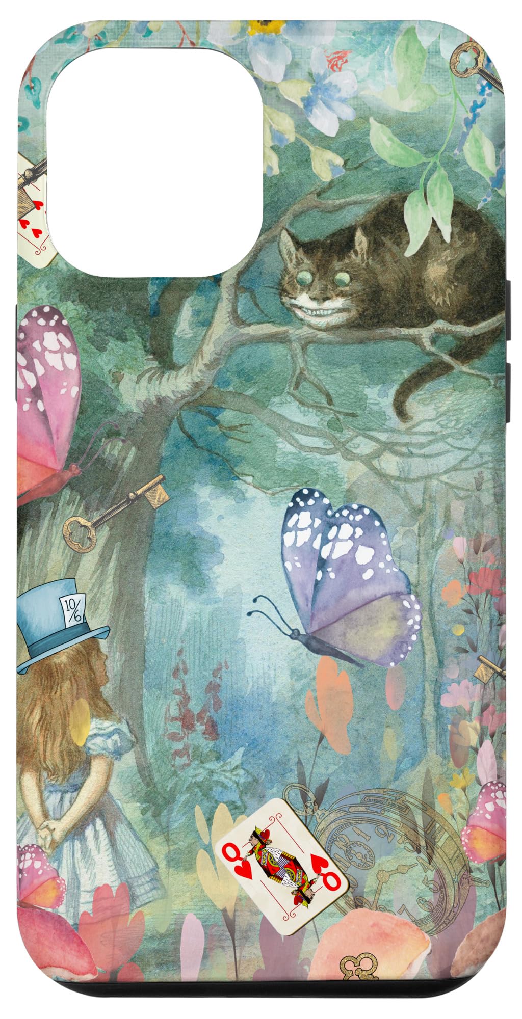 iPhone 12 Pro Max Case - Alice in Wonderland Themed Protective Cover for Women & Men - Perfect for Daily Use, Travel & Gift Giving