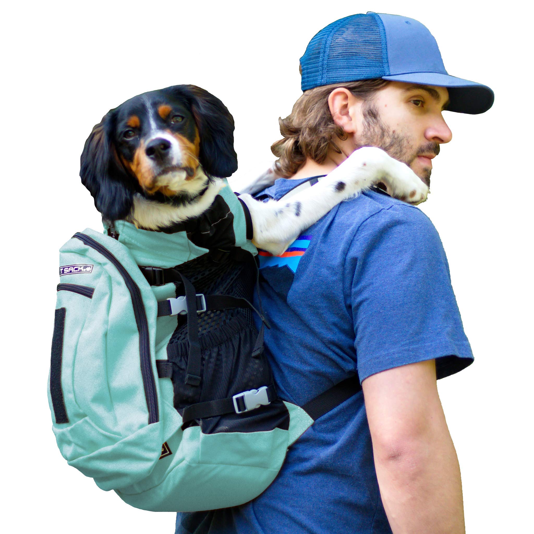 K9 Sport Sack Adjustable Dog Carrier Backpack - Small Size for Pets Up to 25lbs, Breathable & Comfortable (Summer Mint Color) - Perfect for Hiking, Travel & Outdoor Adventures with Your Dog