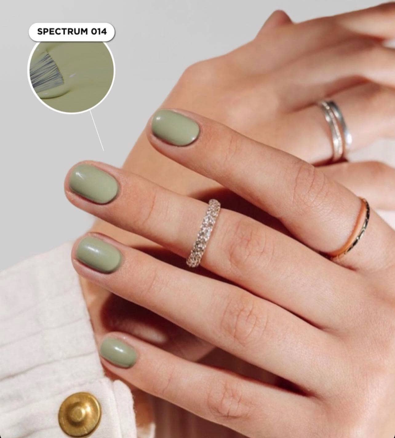 F.O.X Spectrum 014 Nail Polish - 7ml Bottle for Professional Salon & Home Manicure - Long Lasting Glossy Finish for Nails