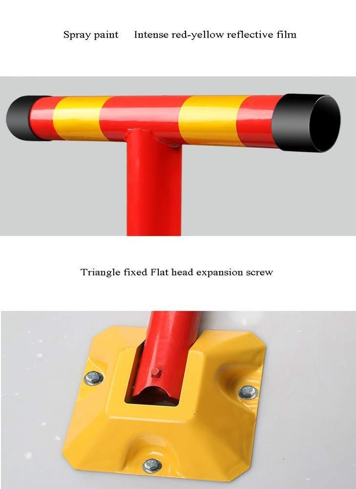 Heavy Duty Folding Parking Barrier Lock - Anti-Theft Car Parking Latch for Garage, Driveway & Parking Spaces - Durable Parking Bollard with Pressure Resistance (Perfect for Home, Office & Commercial Use)