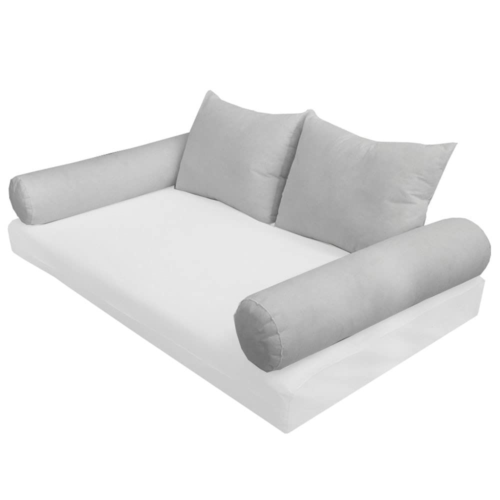 Prolinemax Style 1 Crib Size Pillow & Bolster Cushion - Polyester Fiberfill Inserts for Outdoor, Indoor, Daybed, Porch Swing Bed (Insert Only) - Perfect for Nursery, Patio, Sunroom & Relaxation Spaces