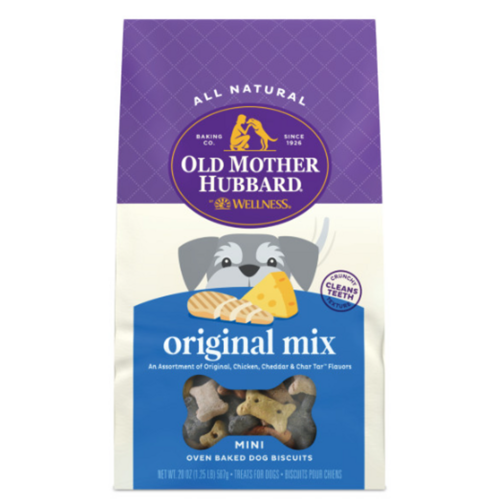 Old Mother Hubbard Crunchy Classic Natural Original Assortment Mini Biscuits Dog Treats - Healthy Training Rewards & Dental Chews for Small & Large Dogs