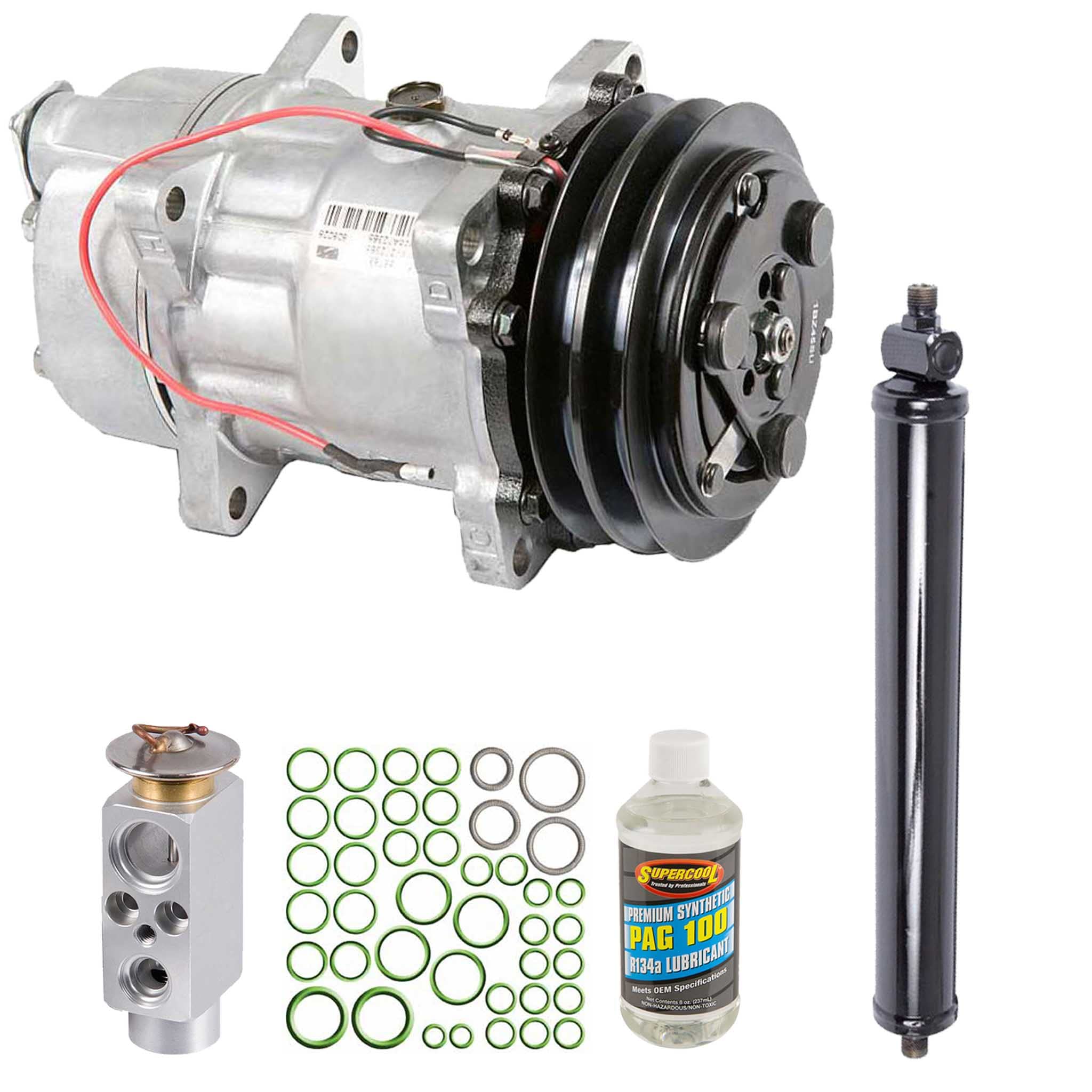 1993 Jaguar XJS AC Compressor & A/C Repair Kit - 61-93532RK | OEM Replacement | BuyAutoParts | Perfect for Summer Cooling & A/C System Restoration