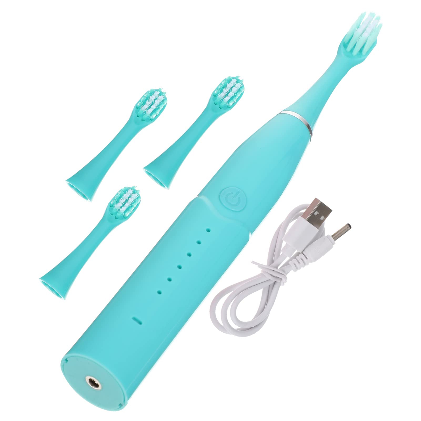 GLEAVI Rechargeable Electric Toothbrush for Kids with Timer & Replacement Brush Heads - Soft Bristles for Gentle Cleaning, Ideal for Boys & Girls (Blue) - Perfect for Daily Oral Care & Travel Use