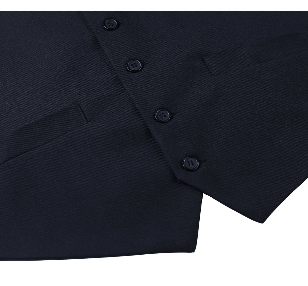 Alessandro Vitello by Renoir Dark Navy Business Suit Vest - Regular Fit Waistcoat for Men | Perfect for Office, Weddings & Formal Events