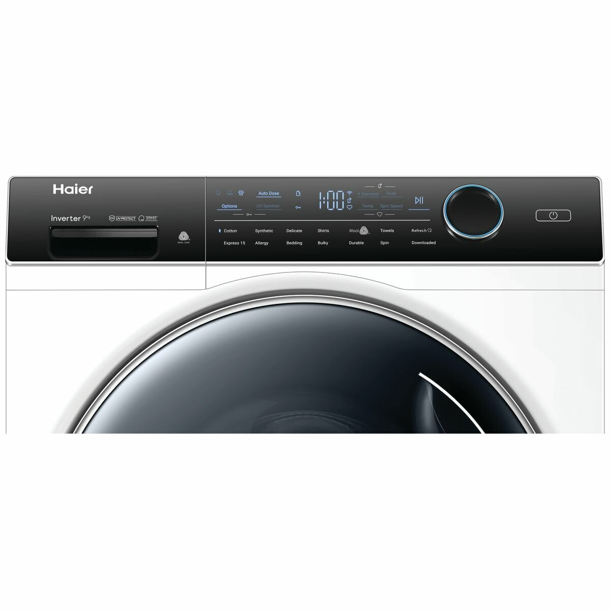 Haier 9kg Front Load Washing Machine 600 Series HWF90AN1 with UV Protection - Perfect for Apartments, Laundromats, and Energy-Efficient Homes